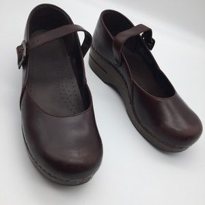 Dansko Marcelle Mary Jane Brown Clog